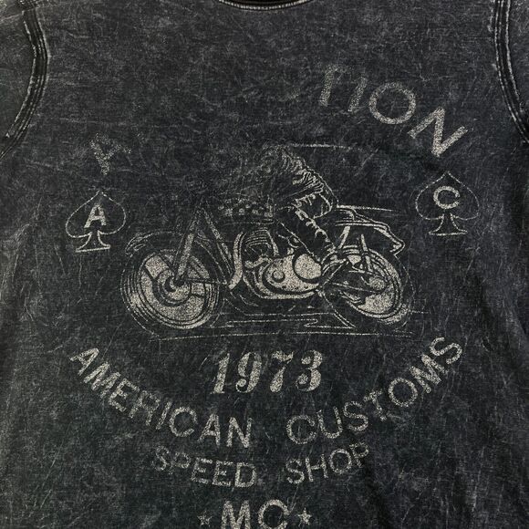 Affliction T Shirt Mens Extra Large Skull Black Live Fast Skulls Motorcycle Y2K - Picture 3 of 8